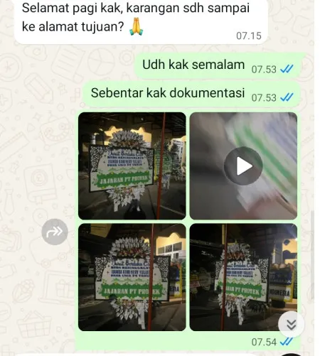 Pengiriman Papan Bunga Selamat Binus Anggrek