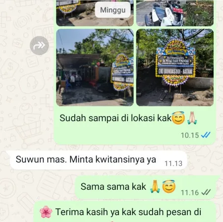 Pengiriman Papan Bunga Duka Binus Anggrek